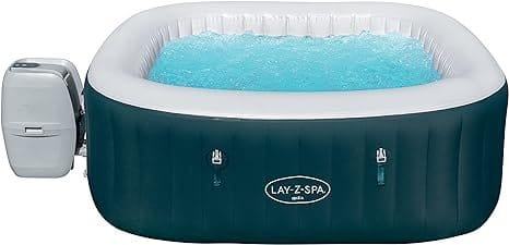 BESTWAY Spa Hinchable Lay Z Spa Ibiza Para 4 6 personas Cuadrado 180x180x66 cm